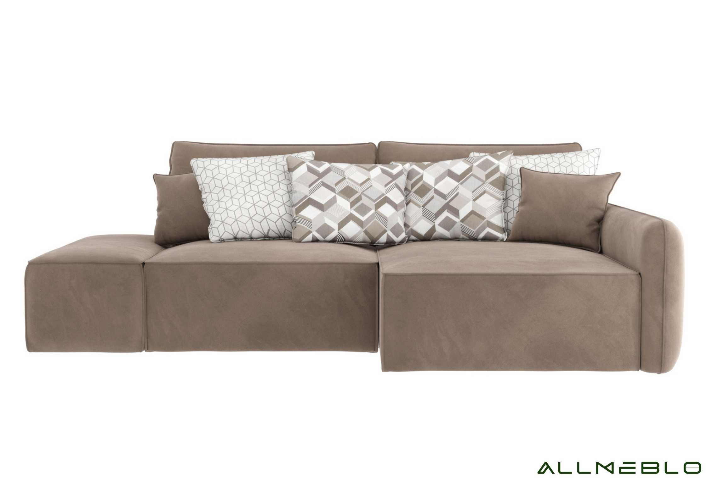 Brązowy narożnik modułowy